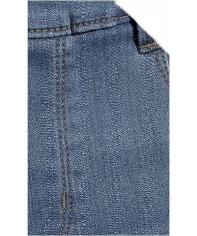 Women's 5 Pocket Woven Pull On Shorts Light Wash $12.49 Shorts