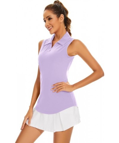 Womens Golf Shirt Polo Short Sleeve,Sleeveless,Long Sleeve Tennis Collared Top Dry Fit Athletic Clothes for Ladies A2_light P...