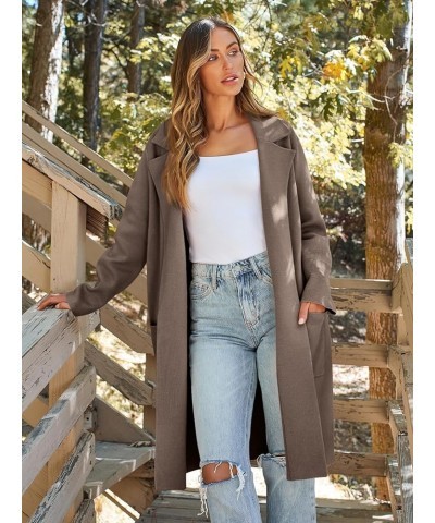 Women's Long Dressy Cardigan Sweaters Fall Trendy Oversized Coatigan 2023 Knit Jacket Winter Coats Nutmeg $20.99 Sweaters