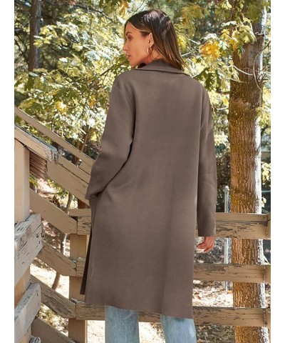 Women's Long Dressy Cardigan Sweaters Fall Trendy Oversized Coatigan 2023 Knit Jacket Winter Coats Nutmeg $20.99 Sweaters