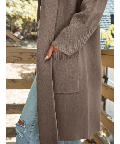 Women's Long Dressy Cardigan Sweaters Fall Trendy Oversized Coatigan 2023 Knit Jacket Winter Coats Nutmeg $20.99 Sweaters