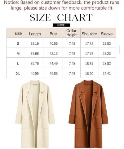 Women's Long Dressy Cardigan Sweaters Fall Trendy Oversized Coatigan 2023 Knit Jacket Winter Coats Nutmeg $20.99 Sweaters