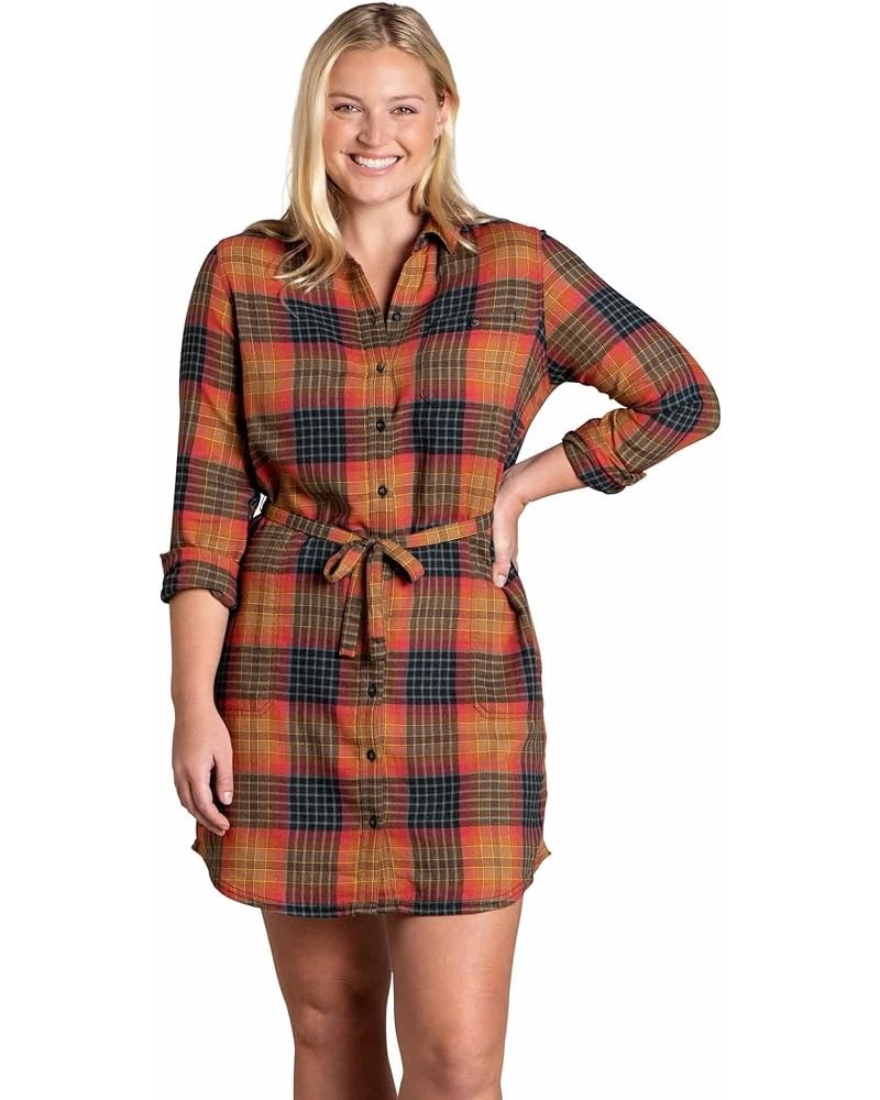 Re-Form Flannel Shirtdress - Women's Cedar Ombre $33.86 Dresses