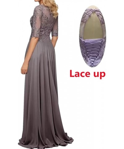 Lace Appliques Mother of The Bride Dress Chiffon A Line Long Formal Evening Party Prom Gowns for Women Gold $44.51 Dresses