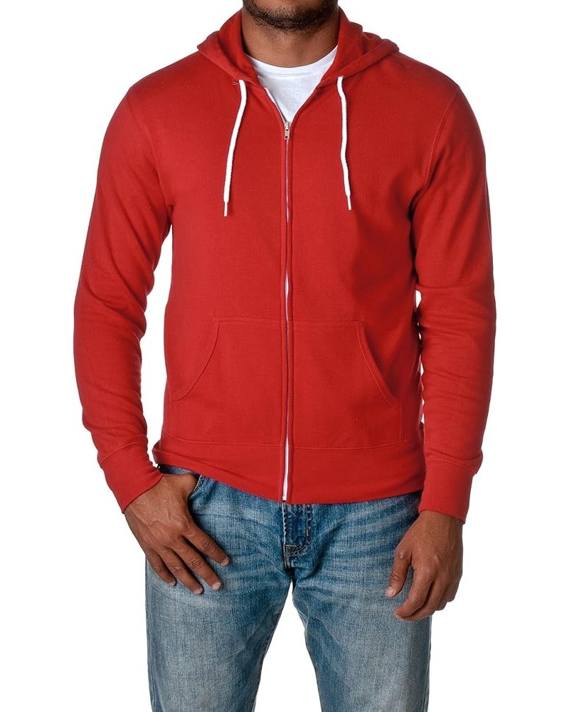 Independent Trading Co. Unisex Sherpa-Lined Hooded Sweatshirt (EXP90SHZ) Red $12.60 Hoodies & Sweatshirts