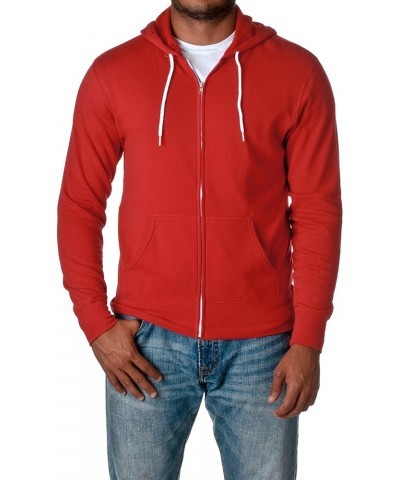 Independent Trading Co. Unisex Sherpa-Lined Hooded Sweatshirt (EXP90SHZ) Red $12.60 Hoodies & Sweatshirts