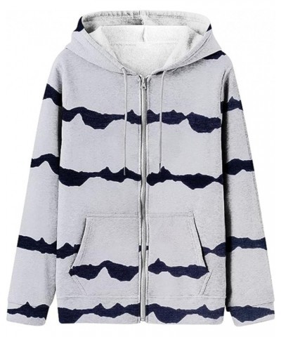 Womens Cute Hoodies Teen Girl Fall Jacket Oversized Sweatshirts Casual Drawstring Zip Up Y2K Hoodie with Pocket B3-r $2.96 Sh...