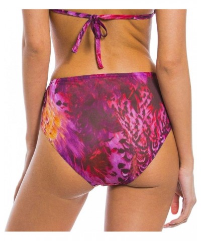 Amalfi Purple Tan Through High Waisted Bikini Brief Purple $13.33 Swimsuits