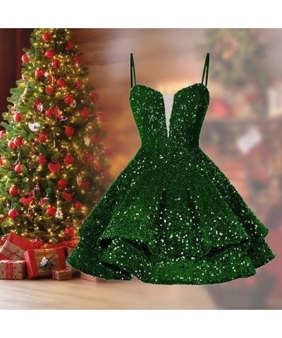 Sequin Short Homecoming Dress for Teens 2023 Sparkly Prom Dress Sweet 16 Photo Shoot Cocktail Gowns RO058 Gold $19.14 Dresses