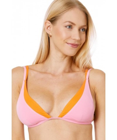 Color-Block Finneas Top Tangerine/Guava $38.26 Swimsuits