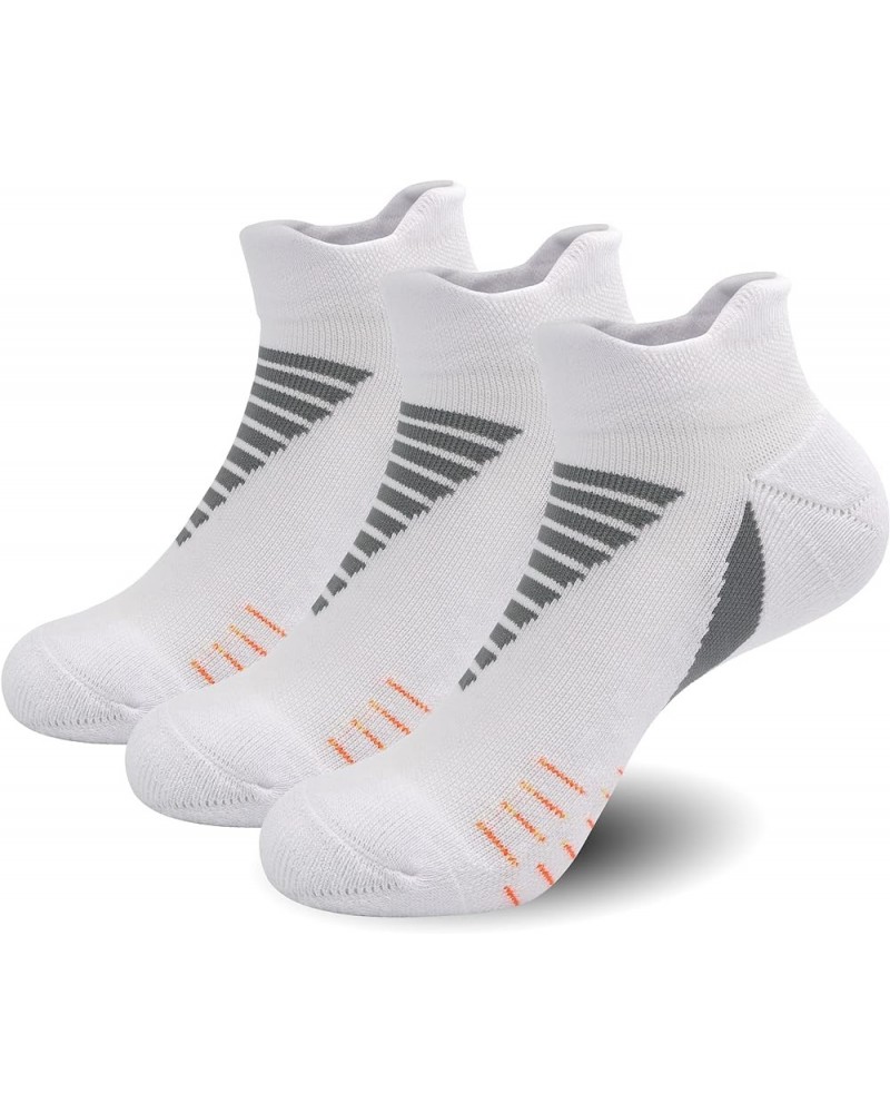 Low Cut Performance Cotton Viscose Bamboo Socks Athletic Cushion Compression Wicking Running Men Women 3 Pairs White $12.53 A...