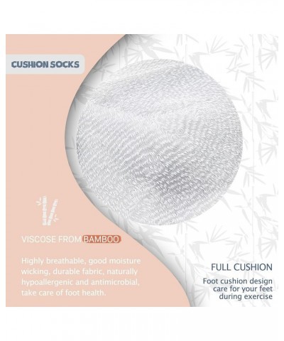 Low Cut Performance Cotton Viscose Bamboo Socks Athletic Cushion Compression Wicking Running Men Women 3 Pairs White $12.53 A...