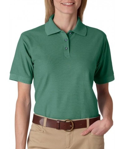 8541 Ladies Whisper Pique Polo Apple Leaf Green $9.58 Shirts