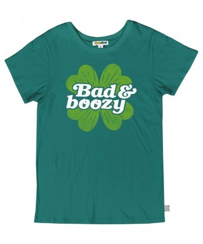 St Patrick's Day T-Shirts for Women - Colorful St. Paddy's Ladies Tee with Game Changing Designs Bad & Boozy (Green) $10.37 T...