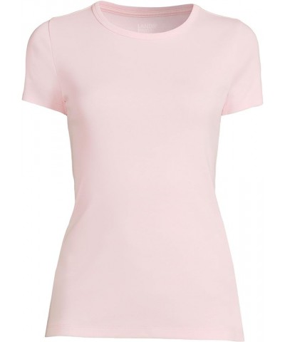 Women's Crew Neck Rib T-Shirt Simply Pink $12.80 T-Shirts