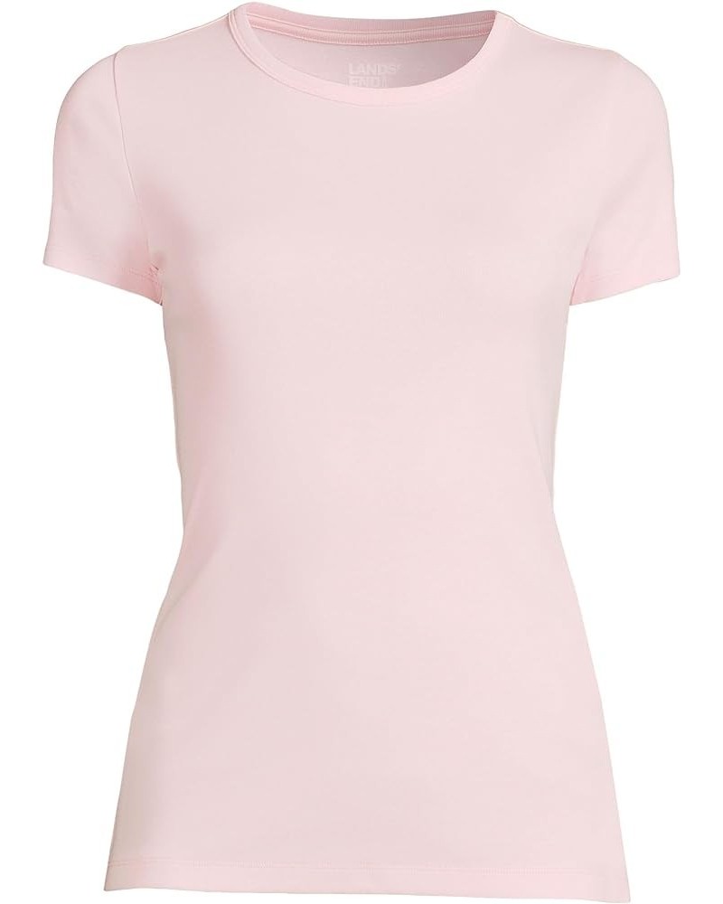 Women's Crew Neck Rib T-Shirt Simply Pink $12.80 T-Shirts