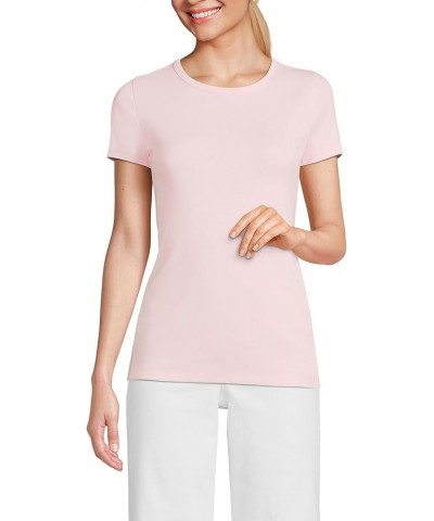 Women's Crew Neck Rib T-Shirt Simply Pink $12.80 T-Shirts