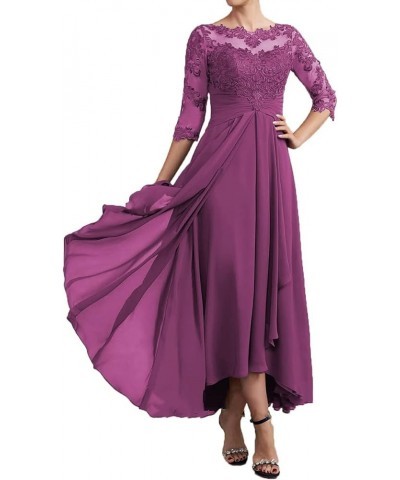 Mother of The Bride Dress Scoop Neck Chiffon Wedding Guest Formal Evening Gowns Party Dress Orchid $22.79 Dresses