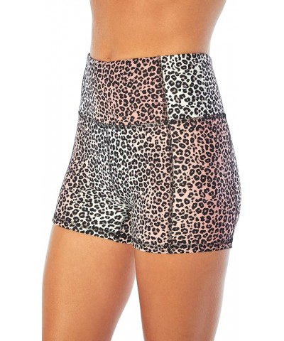 Women's Tummy Control Hottie Short Rosette Mini Cheetah Ombre $14.00 Shorts