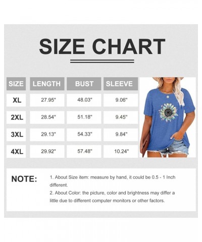 Womens Plus Size Daisy Graphic T-Shirt Summer Flower Cute Short Sleeve Shirts Casual Loose Tees Tops for Women Blue1 $13.72 T...