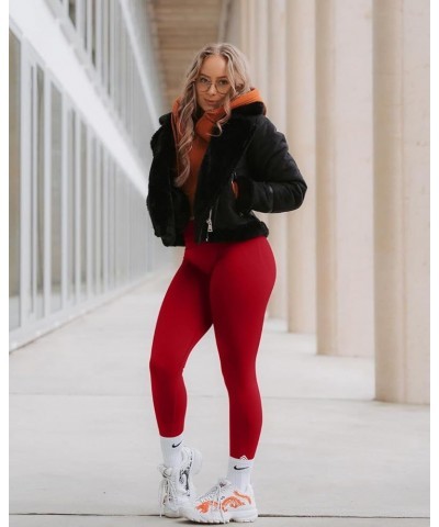 SOUL Seamless Scrunch Effortless Leggings Workout Regular Length Short/Regular Length Rosewood $10.42 Leggings