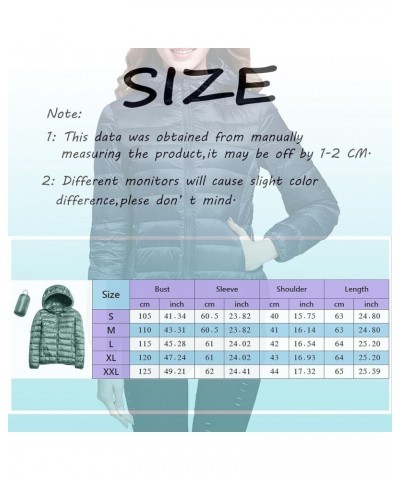 Women's Down Jacket Warm Packable Lightweight Jacket Hooded Windproof Winter Coat Hooded Warm Outerwear Winter Y1-watermelon ...