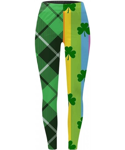 Womens Dress Leggings Elastic Waistband Comfy Pants Tummy Control Pants for Women St. Patrick's Day Fluffy Pajama Pants Women...