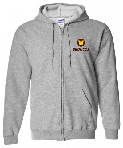 NCAA Primary Logo, Team Color Full Zip Hoodie, College, University Western Michigan Broncos Sport Grey $31.89 Hoodies & Sweat...