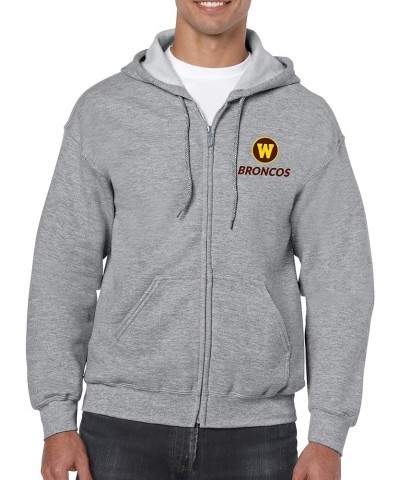 NCAA Primary Logo, Team Color Full Zip Hoodie, College, University Western Michigan Broncos Sport Grey $31.89 Hoodies & Sweat...