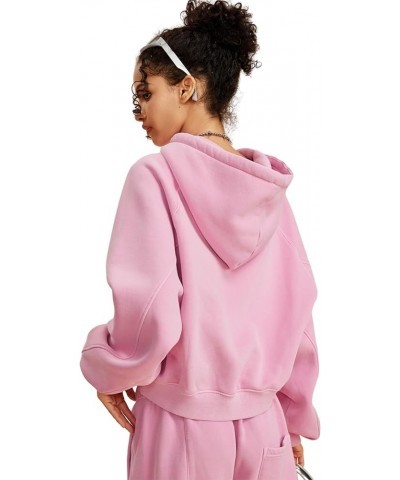 Women's Washed Sweatshirt Casual Fall Pullover Y2K Hoodies Long Sleeve Loose Hoodie with Kangaroo Pocket Pink $19.20 Hoodies ...