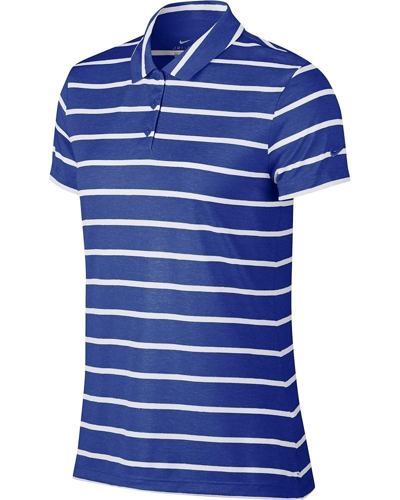 Women's Dri-FIT Striped Golf Polo Game Royal/White $10.12 Shirts