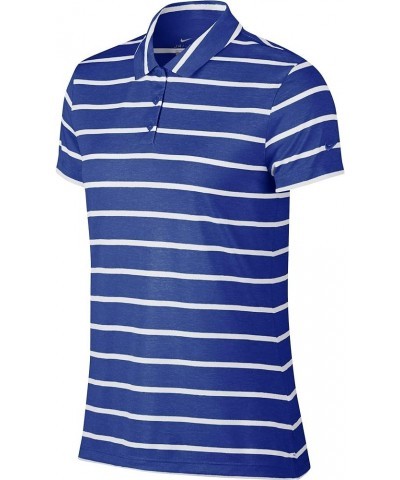 Women's Dri-FIT Striped Golf Polo Game Royal/White $10.12 Shirts