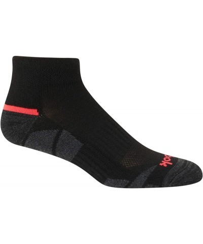 Women's Comfort Cushioned Athletic Quarter Cut Socks (6 Pack) Black Alt $12.49 Activewear