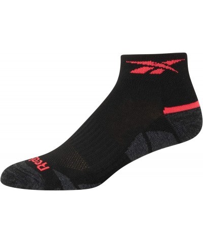 Women's Comfort Cushioned Athletic Quarter Cut Socks (6 Pack) Black Alt $12.49 Activewear