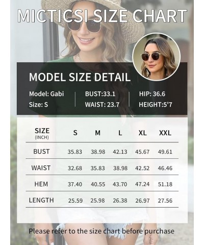 Womens Ruched Tops Short Sleeve Crewneck T Shirts Dressy Casual Spring Summer Tops for Women 2024 Green $13.99 T-Shirts