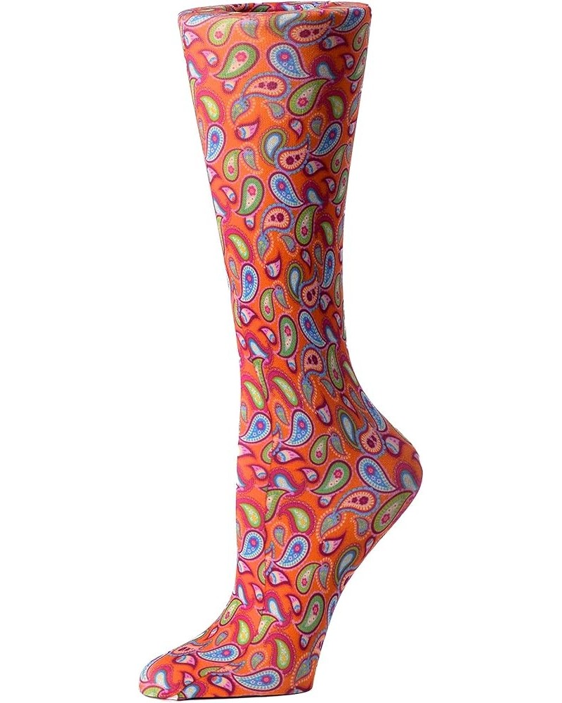 womens Compression Sock Bright Paisley $10.79 Others