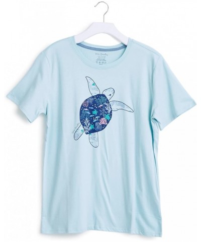 Women's Cotton Short Sleeve Crewneck Graphic T-Shirt (Extended Size Range) Turtle Dream $8.20 T-Shirts