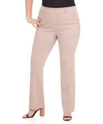 Curvy Woman Ease into Comfort Barely Bootcut Plus Size Pant (22W, Khaki) $31.89 Pants