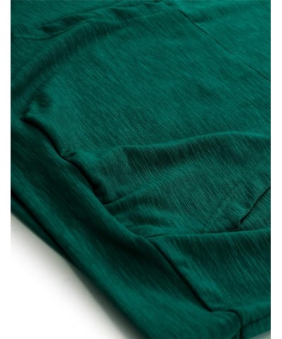 Long Sleeve Shirt Lightweight Pullover Sweatshirt Hoodie with Kangaroo Pocket Green $15.40 Hoodies & Sweatshirts