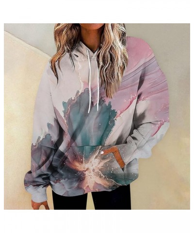 Hoodies for Women Oversized Y2K Sweatshirt Drawstring Long Sleeve Shirts Casual Cute Tops Fall Clothes with Pockets F-pink $1...