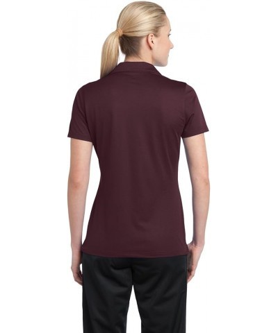 Women's PosiCharge Active Textured Polo Maroon $10.96 Shirts