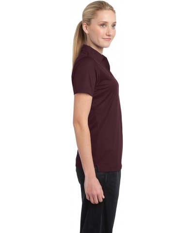 Women's PosiCharge Active Textured Polo Maroon $10.96 Shirts