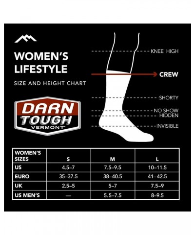 DARN TOUGH (6087) Women's Lifestyle Twitterpated Crew Lightweight Sock Seafoam $16.77 Activewear