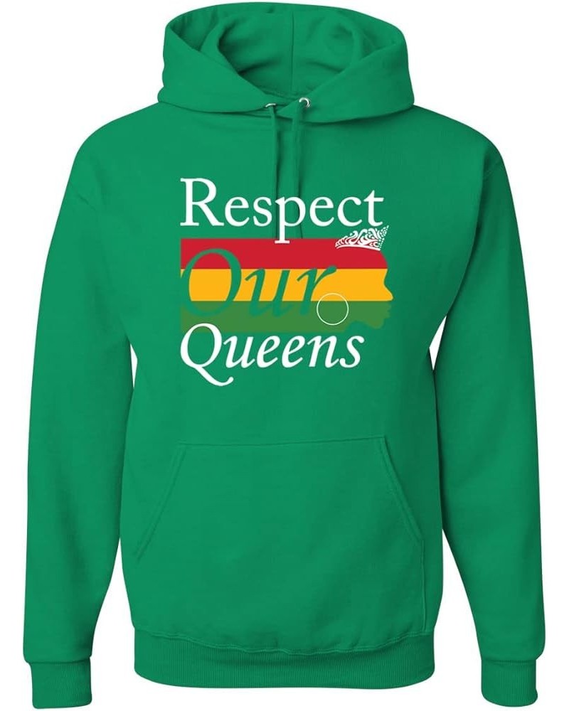 Respect Our Queens Black Pride Unisex Graphic Hoodie Sweatshirt Kelly-respect Our Queens $17.20 Activewear