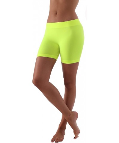 Woman`s S02 11`` Seamless Mini Shorts S02-neon Yellow $9.15 Others