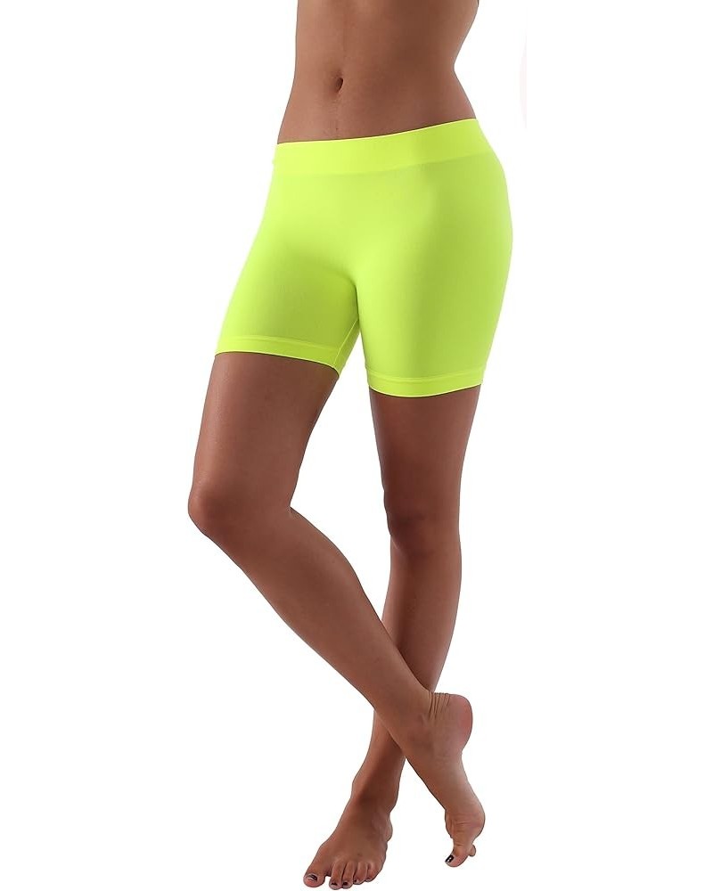 Woman`s S02 11`` Seamless Mini Shorts S02-neon Yellow $9.15 Others