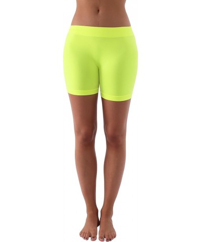 Woman`s S02 11`` Seamless Mini Shorts S02-neon Yellow $9.15 Others