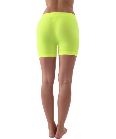 Woman`s S02 11`` Seamless Mini Shorts S02-neon Yellow $9.15 Others