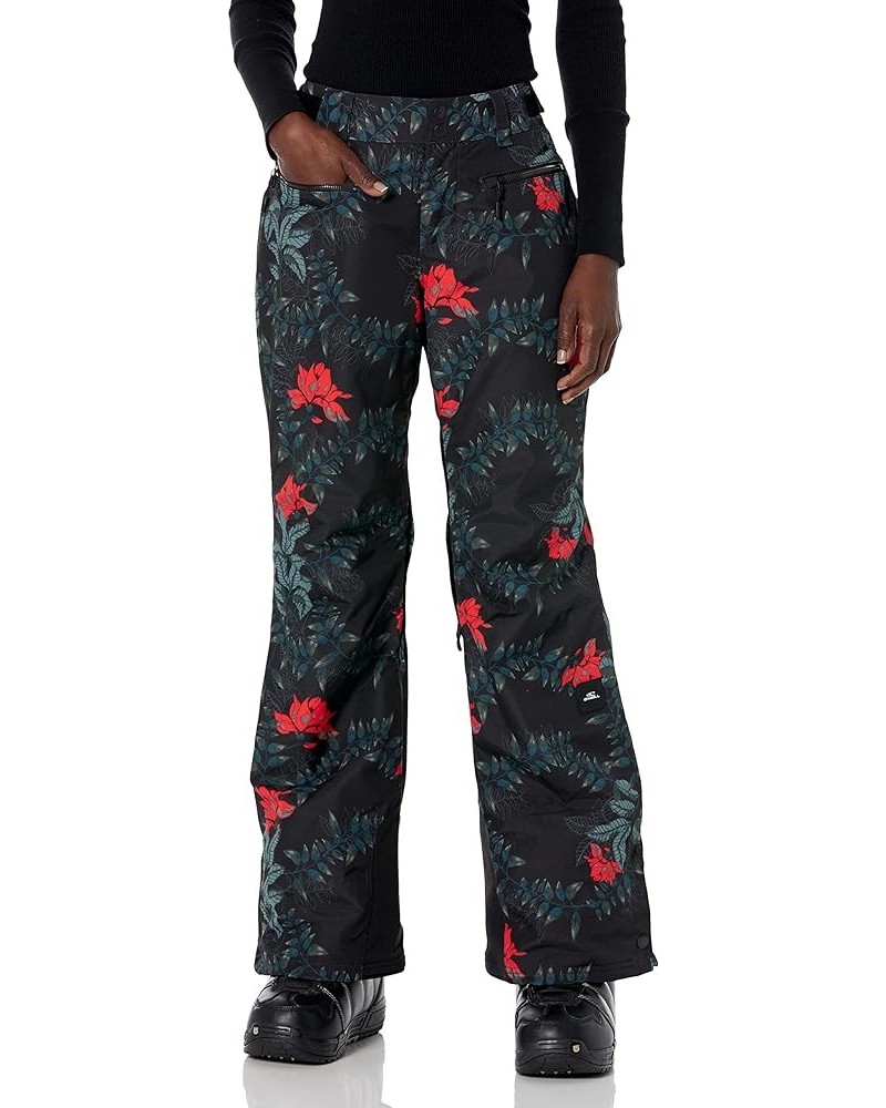 Women's Hyperdry Glamour Pants Regular Fit Black Aop W/ Green $47.23 Jackets