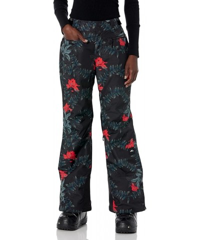 Women's Hyperdry Glamour Pants Regular Fit Black Aop W/ Green $47.23 Jackets